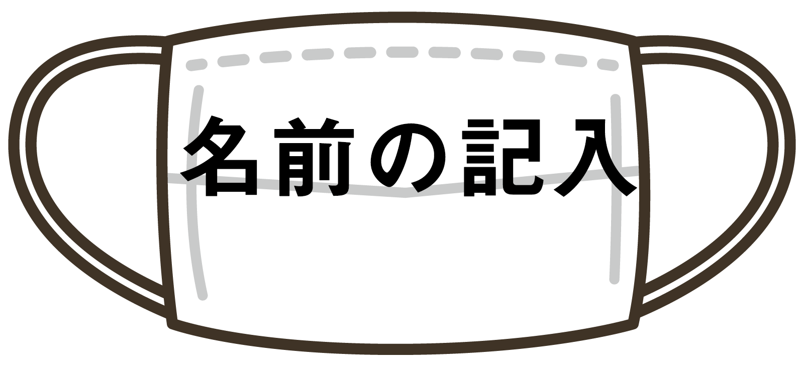 マスク名前記入