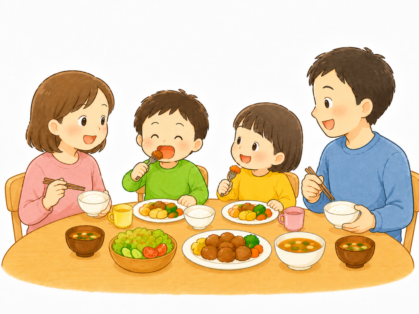 家族でごはん